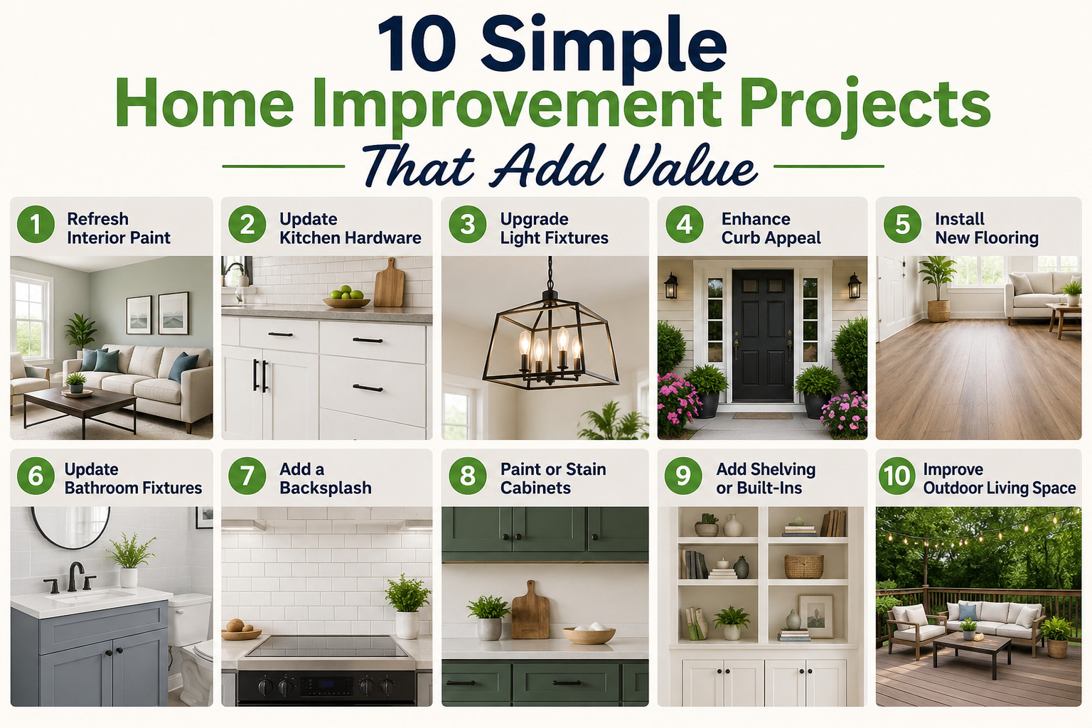 10 Simple Home Improvement Projects That Add Value