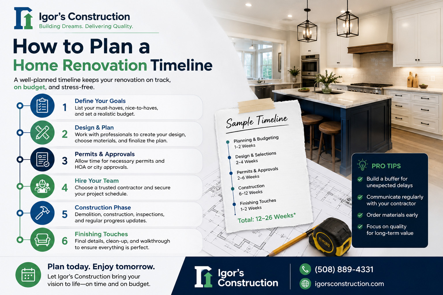 How to Plan a Home Renovation Timeline